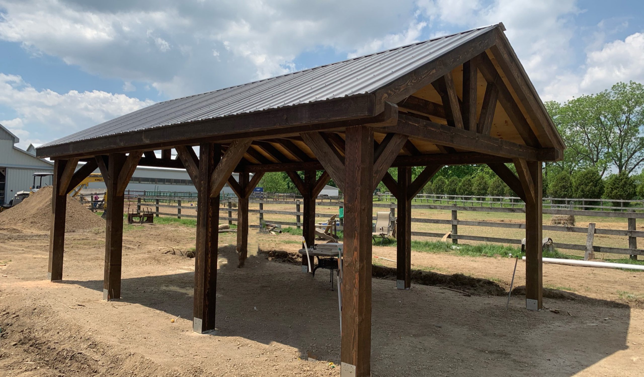 Timber frame pavilion kit